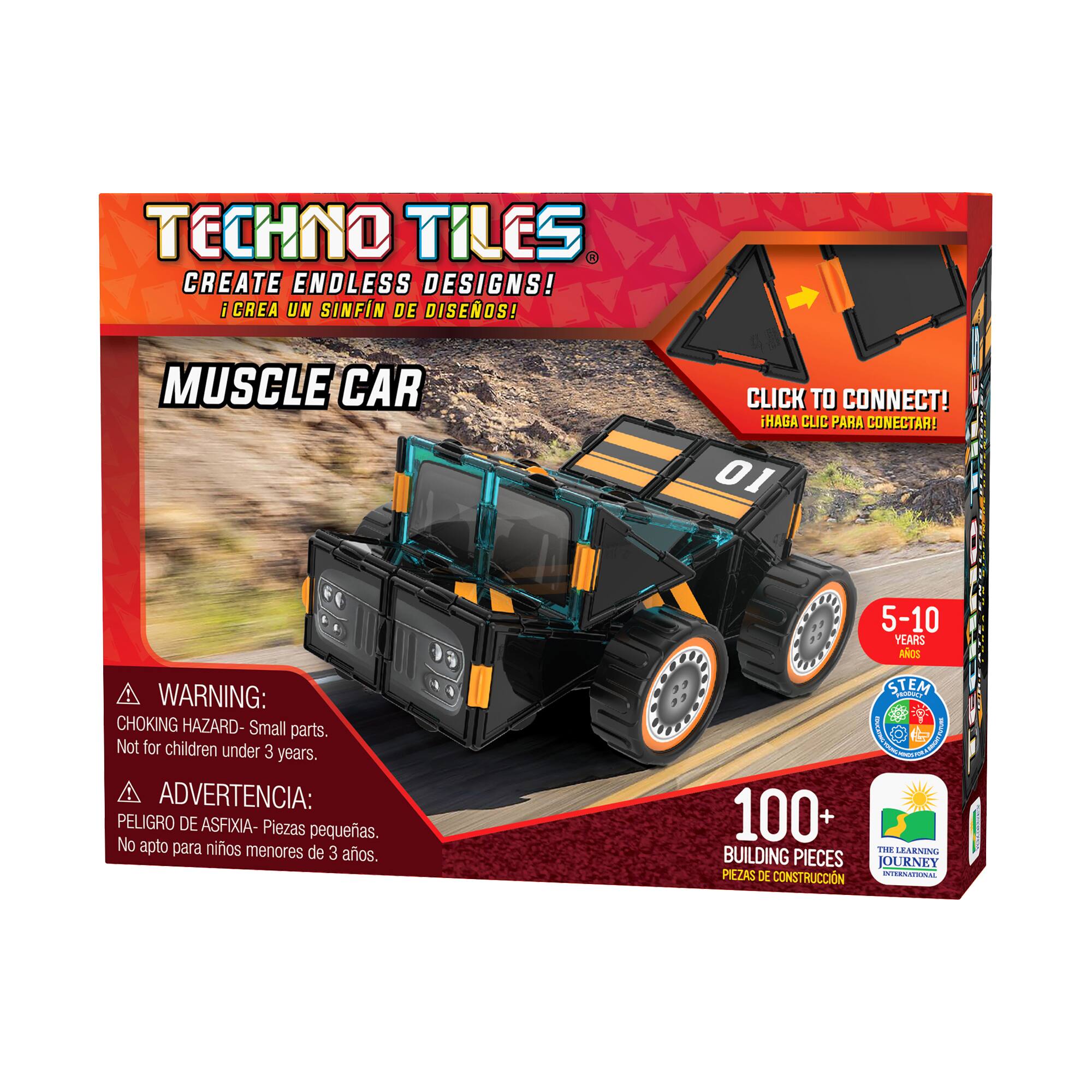 Techno Tiles - Muscle Car: 100+ Pcs
